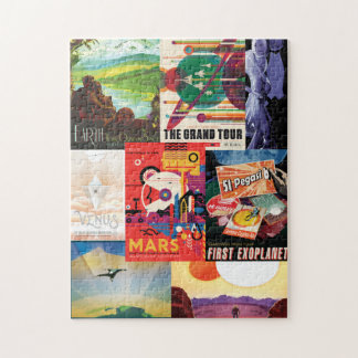 Weltraum-Reiseplakat