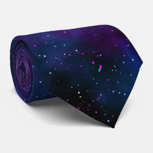 Weltraum schönes Galaxie Nachtschaubild Krawatte