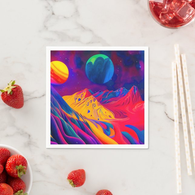 Weltraum Serviette (Beispiel)