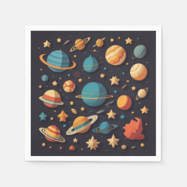 Weltraum Serviette