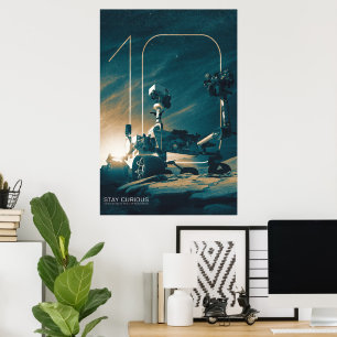 Weltraum, Sonnensystem, 10 Jahre Neugier Poster