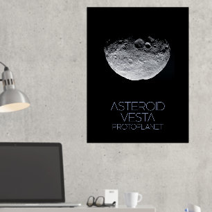 Weltraum, Sonnensystem, Asteroidengürtel, Vesta Foliendrucke
