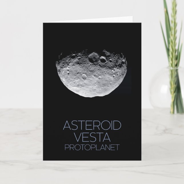 Weltraum, Sonnensystem, Asteroidengürtel, Vesta Karte (Vorderseite)