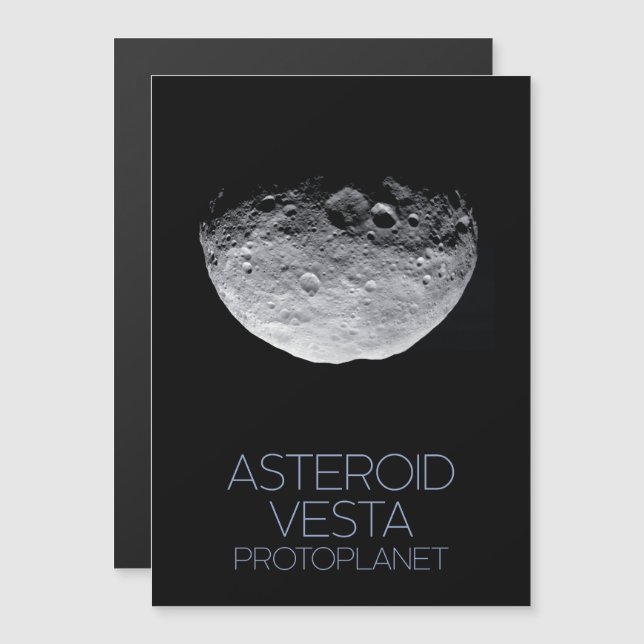 Weltraum, Sonnensystem, Asteroidengürtel, Vesta Magneteinladung (Vorne/Hinten)