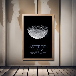 Weltraum, Sonnensystem, Asteroidengürtel, Vesta Poster