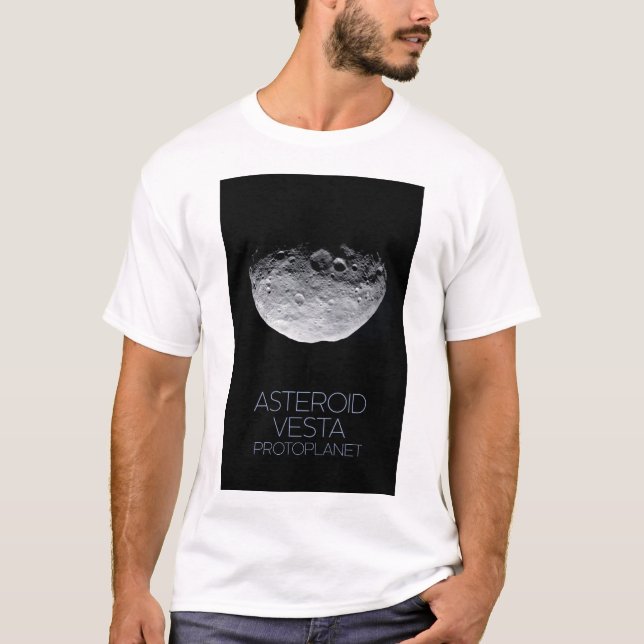 Weltraum, Sonnensystem, Asteroidengürtel, Vesta T-Shirt (Vorderseite)