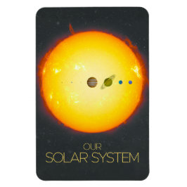 Weltraum, Sonnensystem, Sonne und Planeten Magnet