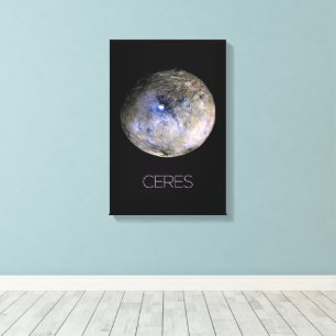 Weltraum, Sonnensystem, Zwergplanet Ceres Leinwanddruck