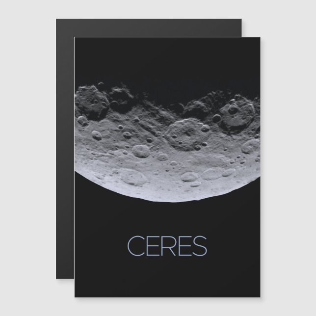 Weltraum, Sonnensystem, Zwergplanet Ceres Magneteinladung (Vorne/Hinten)