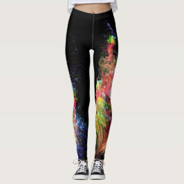 Weltraum Stardust bunter Minimalistic Frauen Leggings