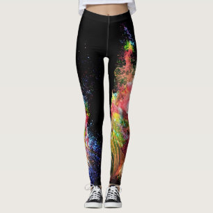 Weltraum Stardust bunter Minimalistic Frauen Leggings