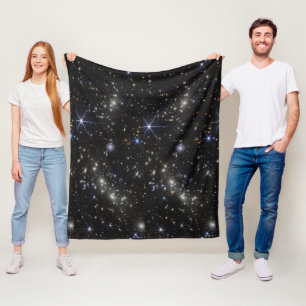 Weltraum Sterne Galaxien Sonnensystem Fleecedecke