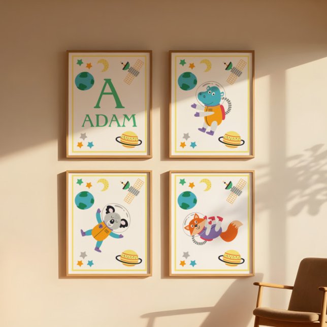 Weltraum-Tiere-Kunstposter Koala Poster (Von Creator hochgeladen)