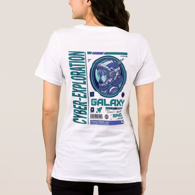 Weltraum Tri-Blend Shirt (Rückseite)