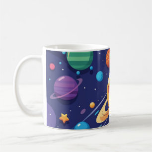 Weltraum- und Planetenthema Kaffeetasse