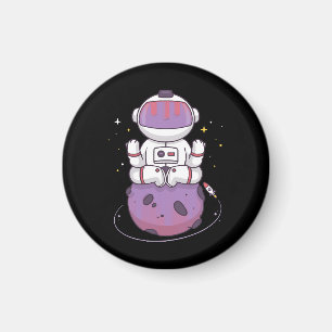 Weltraum Yoga  Magnet