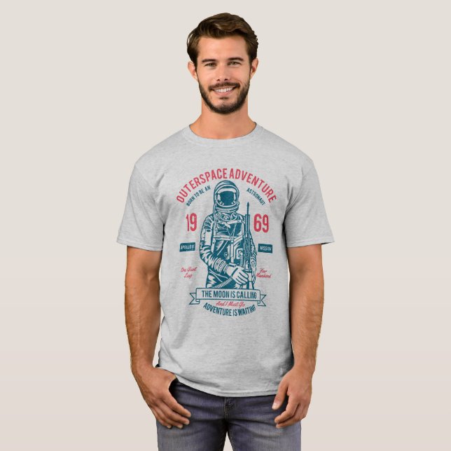 Weltraumabenteuer 1969, Moonwalk, T-Shirt (Vorne ganz)