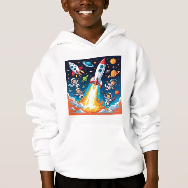 Weltraumabenteuer-Blast-Off-T - Shirt (Vorderseite)