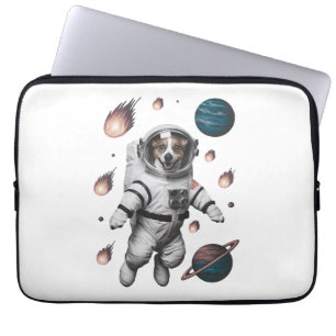 Weltraumabenteuer mit dem Hundeastronauten Laptopschutzhülle