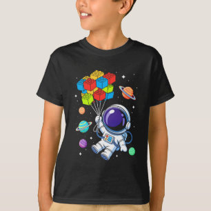 Weltraumammerbauer Funny Gebäude Bloc T-Shirt