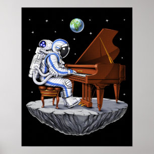 Weltraumamonte Pianist Poster