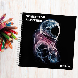 Weltraumastronaut, Astronomie, maßgeschneidertes S Notizbuch