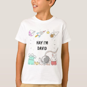 Weltraumastronauten illustrieren den T - Shirt von