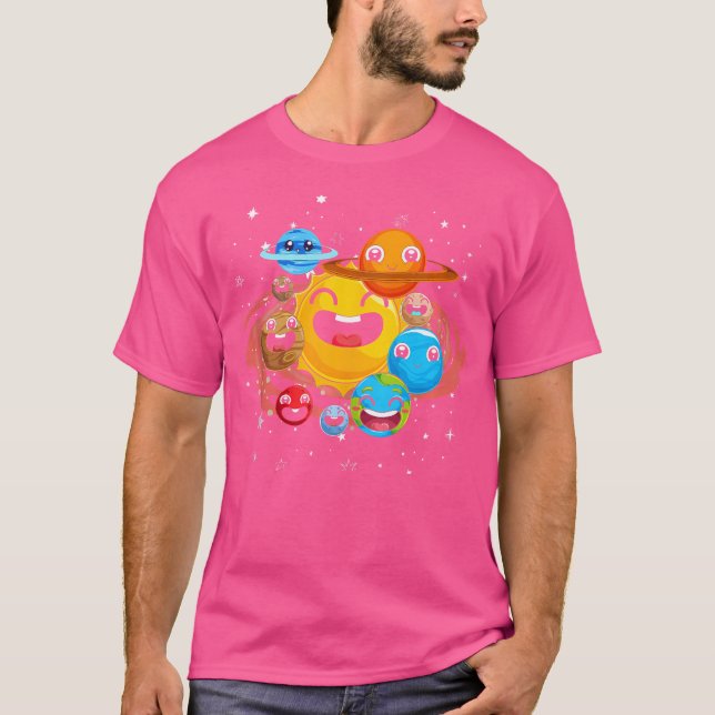 Weltraumastronomin Universe Astronomie Niedlich Pl T-Shirt (Vorderseite)