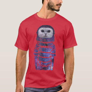 Weltraumatronin Kat T Weltraumhelm Kostüm Kitty T-Shirt
