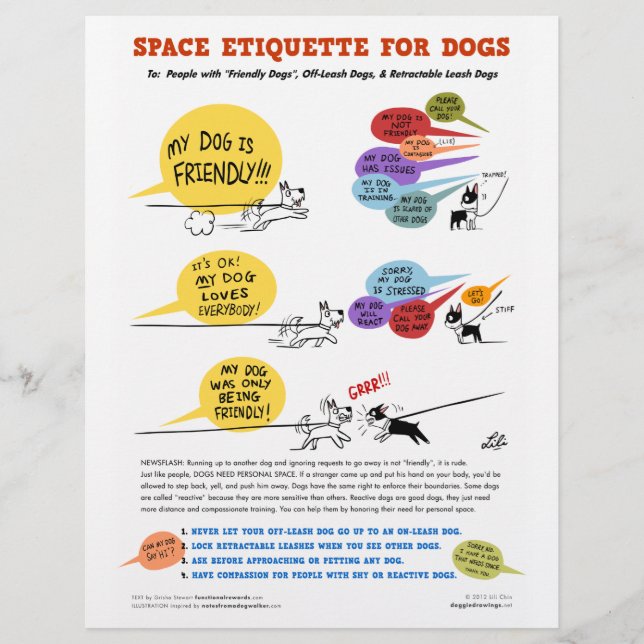 Weltraumausgabe für Hunde - 8,5" x 11" Flyer (Vorne)