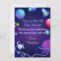 WeltraumBaby-Dusche Blue Astronaut Planet