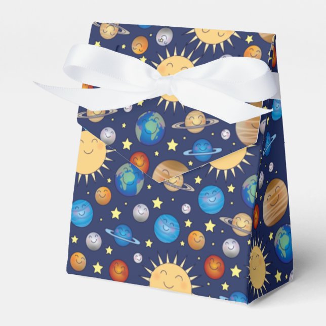 WeltraumBaby-Dusche Galaxy Universe Stars Geschenkschachtel (Vorderseite)