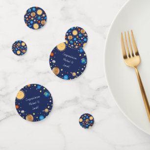 WeltraumBaby-Dusche Galaxy Universe Stars Konfetti