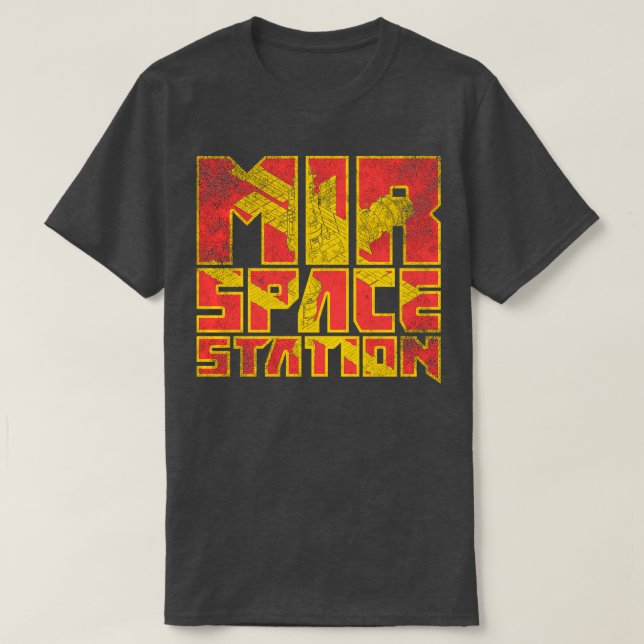 Weltraumbahnhof Mir 6 T-Shirt (Design vorne)
