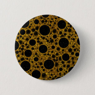 Weltraumblasen - Glitzer Orange Button