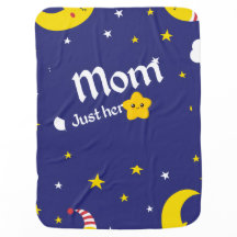 Weltraumblaue Babydecke