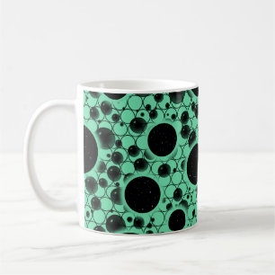 Weltraumblöcke - Minze Kaffeetasse