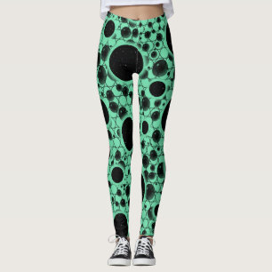 Weltraumblöcke - Minze Leggings