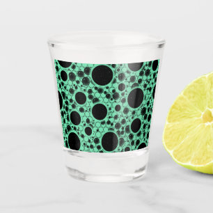 Weltraumblöcke - Minze Schnapsglas