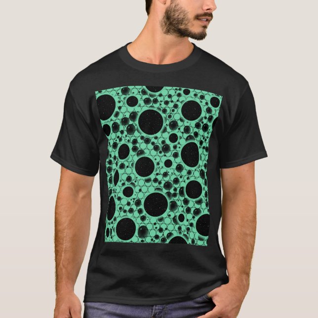Weltraumblöcke - Minze T-Shirt (Vorderseite)