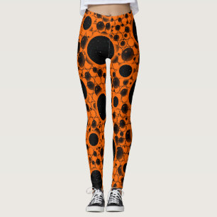 Weltraumblöcke - Orange Leggings