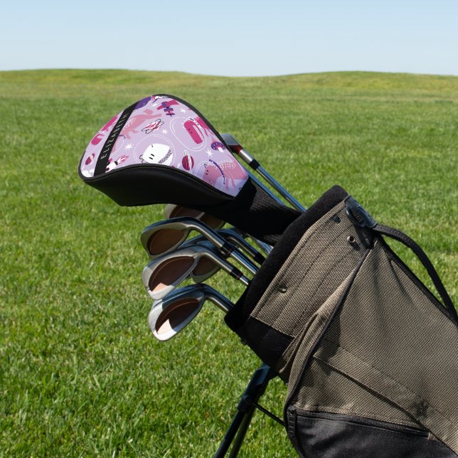 Weltraumdinosaurier, Niedliche Dinosaurier, Sterne Golf Headcover (In SItu)