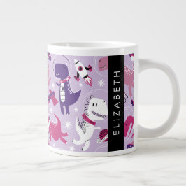 Weltraumdinosaurier, Niedliche Dinosaurier, Sterne Jumbo-Tasse
