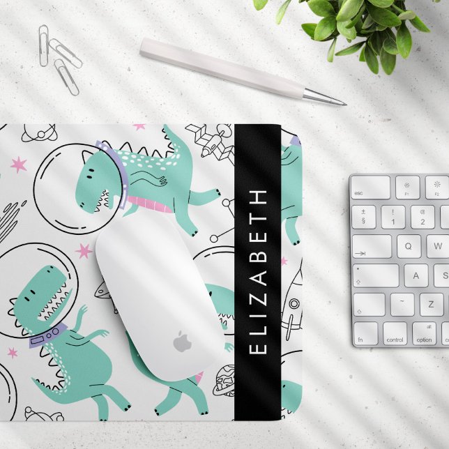 Weltraumdinosaurier, Niedliche Dinosaurier, Sterne Mousepad (Von Creator hochgeladen)