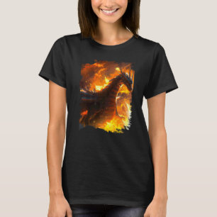 Weltraumdrache, der Feuer speit T-Shirt