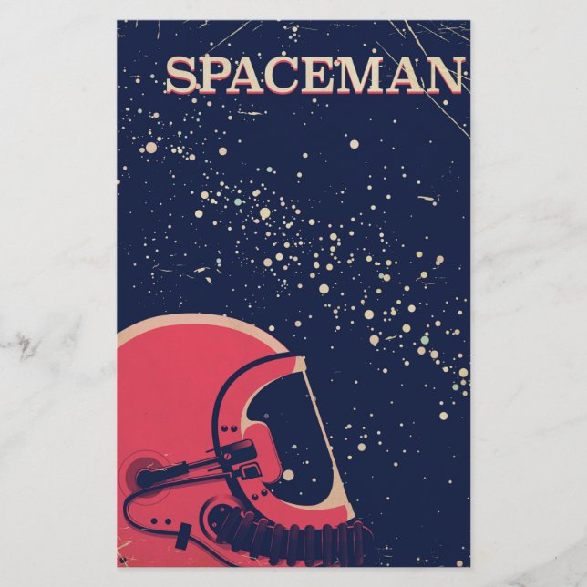 Weltraumfahrer Briefpapier (Vorderseite)