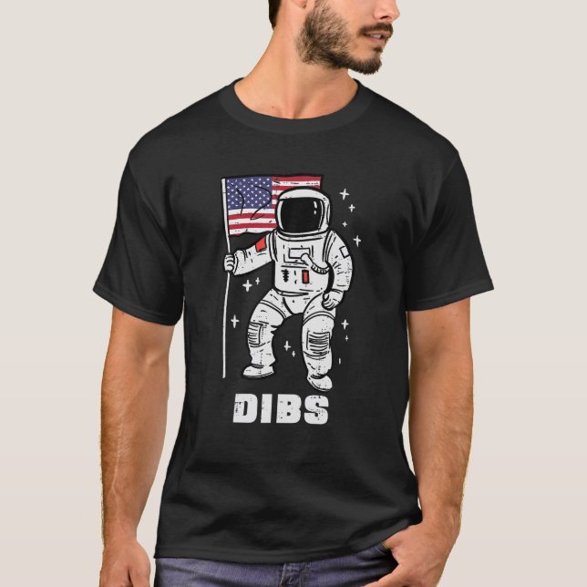 Weltraumfahrer Dibs 4. Juli Patriot Men W T-Shirt (Vorderseite)