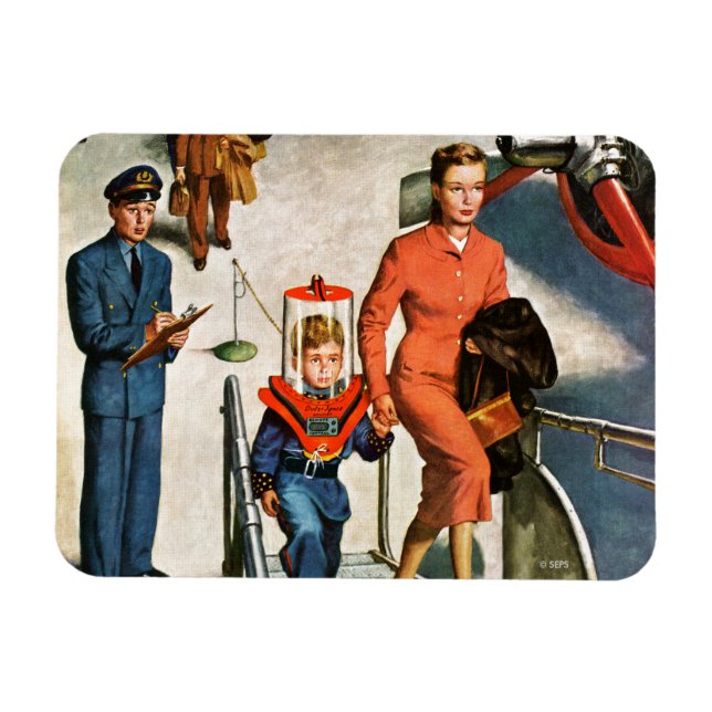 Weltraumfahrer Magnet (Horizontal)