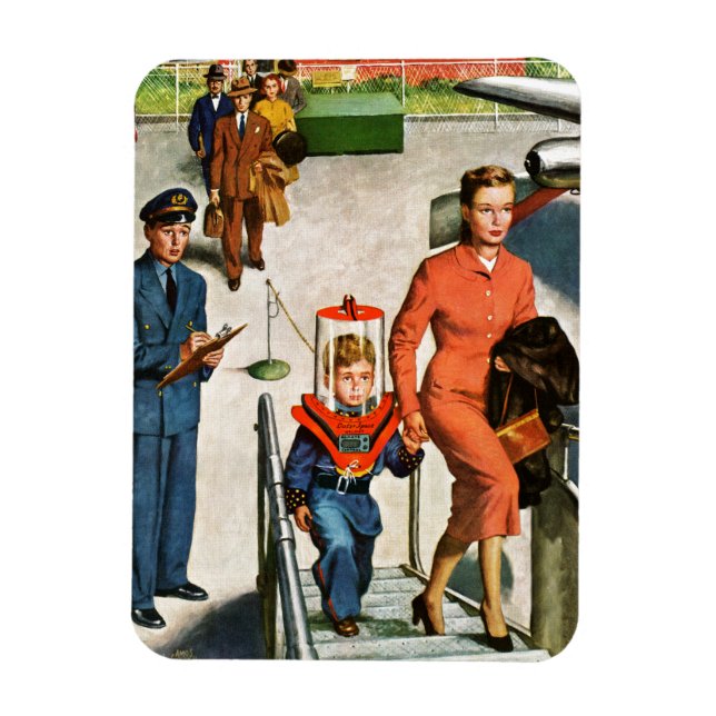 Weltraumfahrer Magnet (Vertikal)