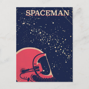 Weltraumfahrer Postkarte